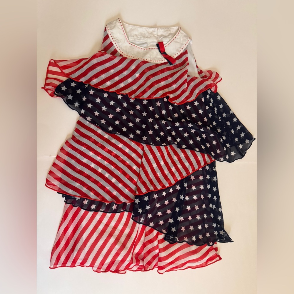 Patriotic Striped and Starred Dress